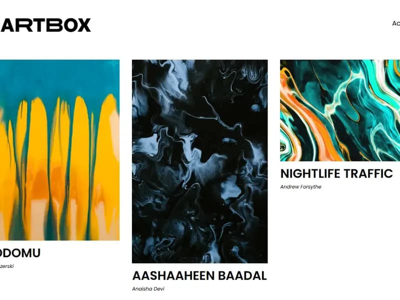 Hero du projet Artbook Formation Wordpress